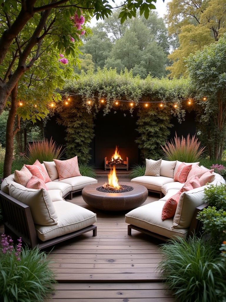 stylish outdoor gathering space