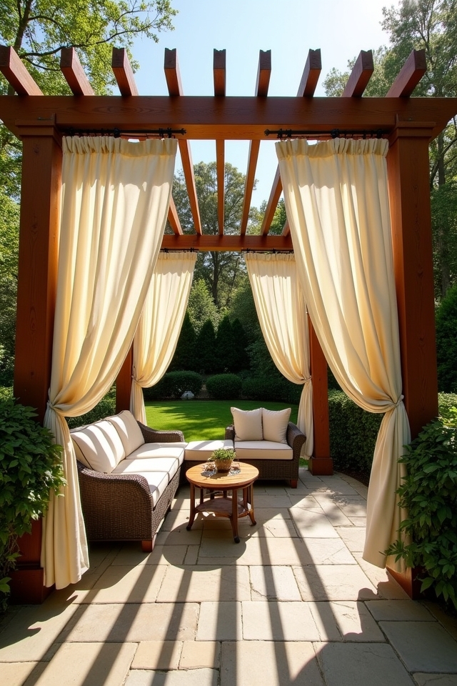 stylish outdoor privacy curtains