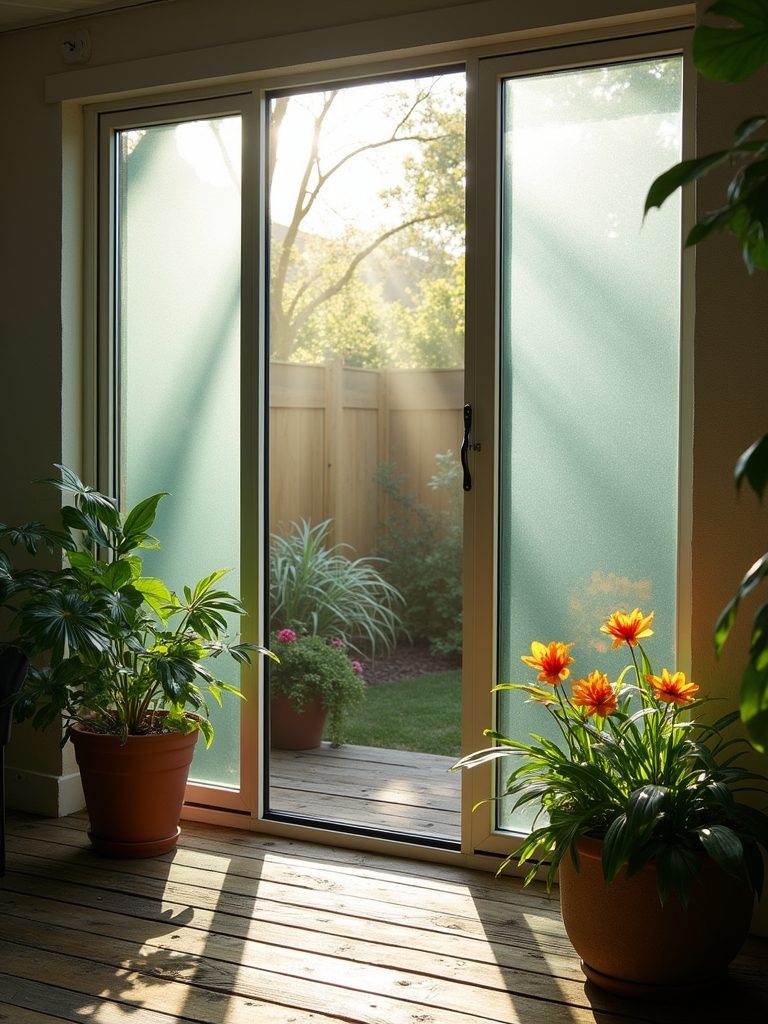 stylish privacy with light