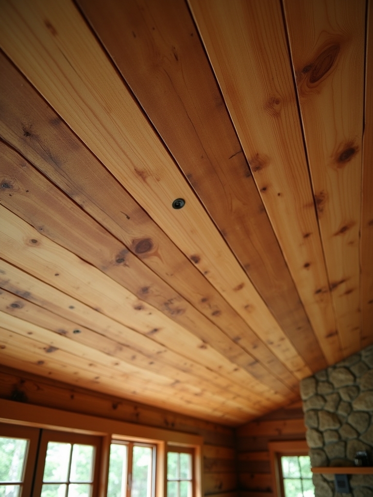 stylish shiplap ceiling design