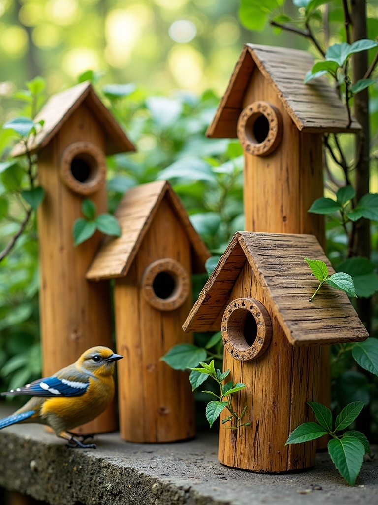 sustainable bamboo birdhouse design
