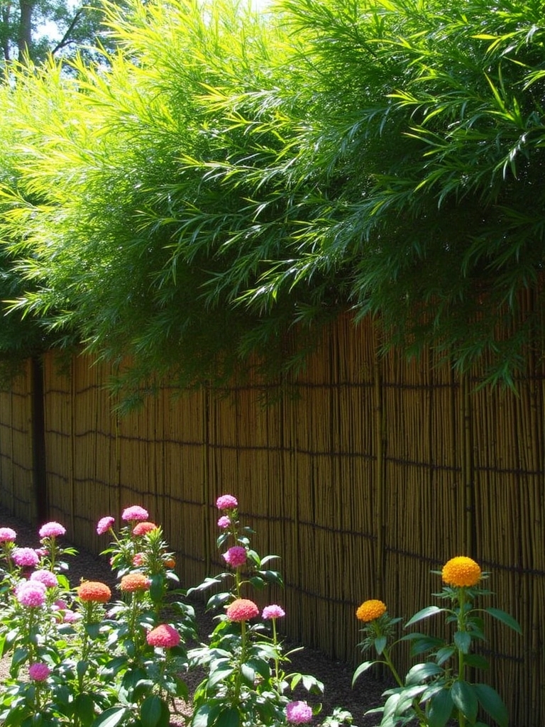 sustainable bamboo privacy fencing
