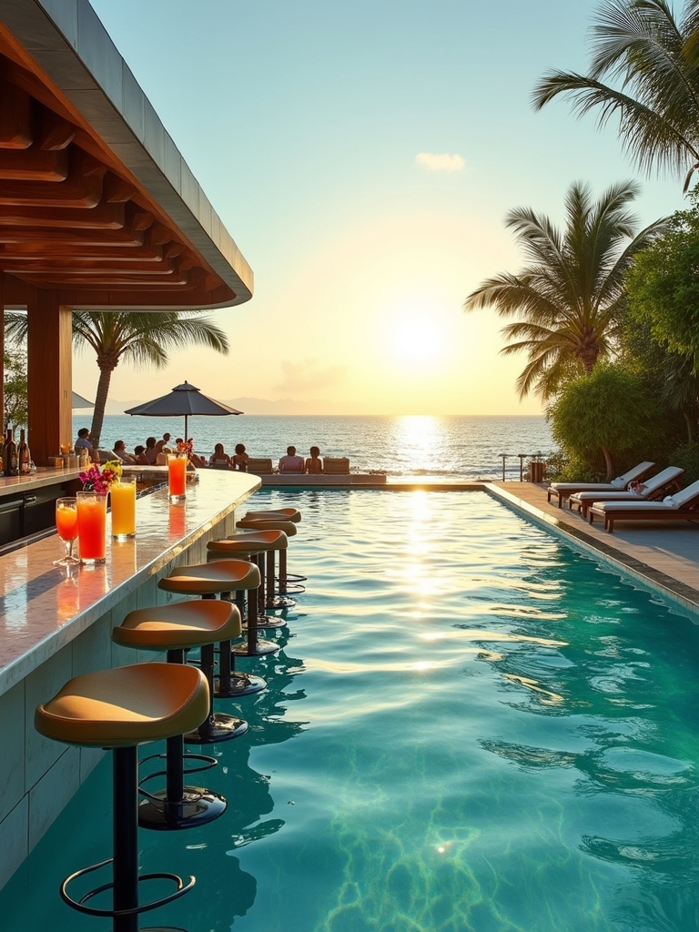 swim up bar enjoyment experience