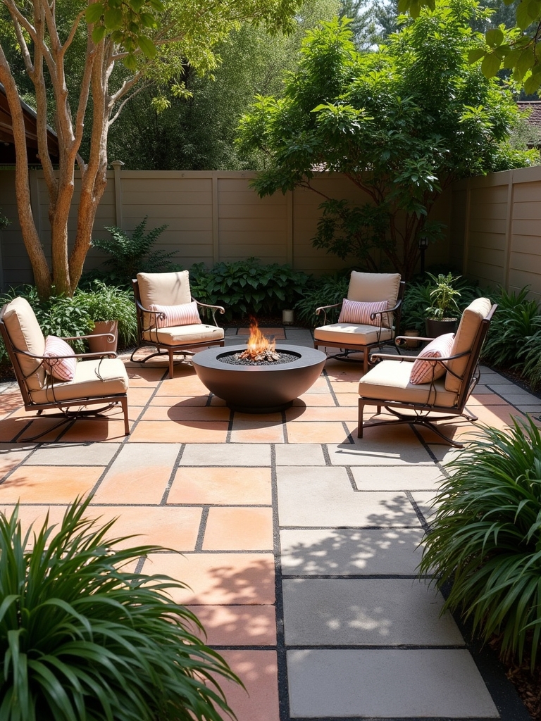 terracotta and paver combination