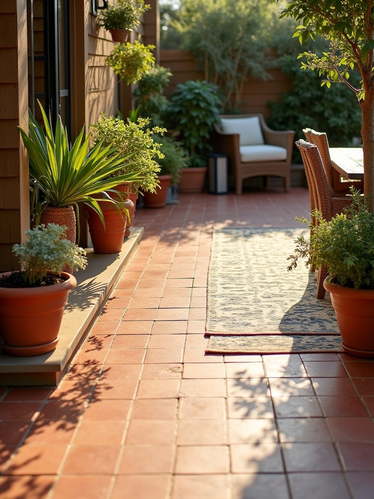 terracotta and wooden harmony