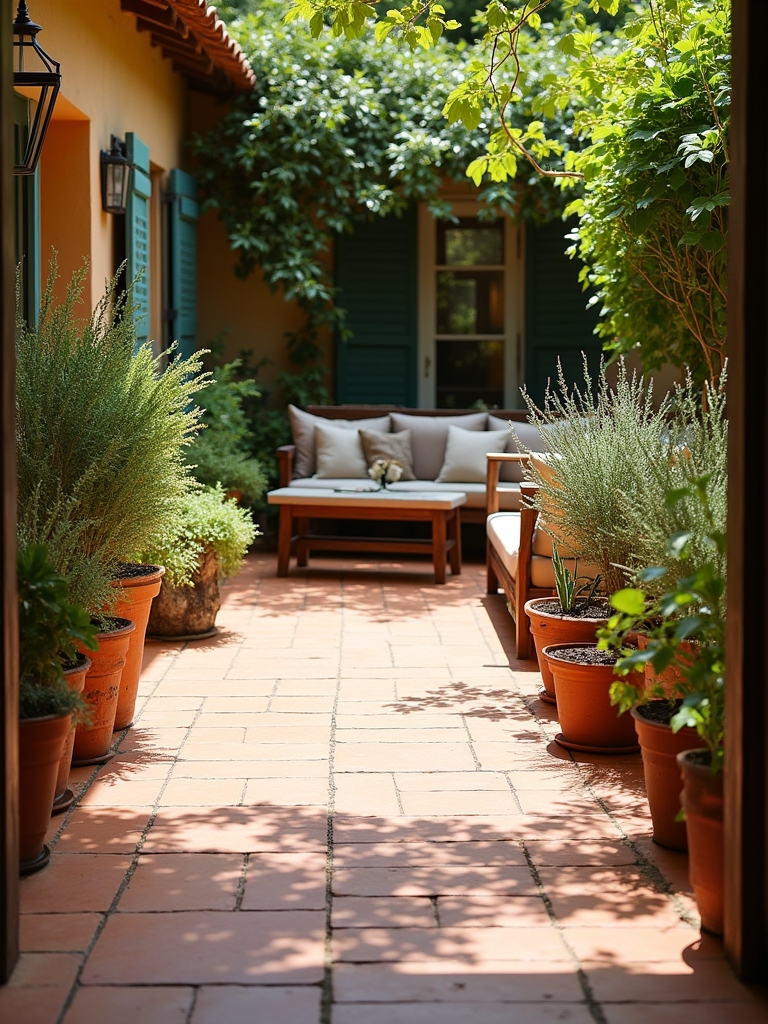 terracotta enhances rustic charm