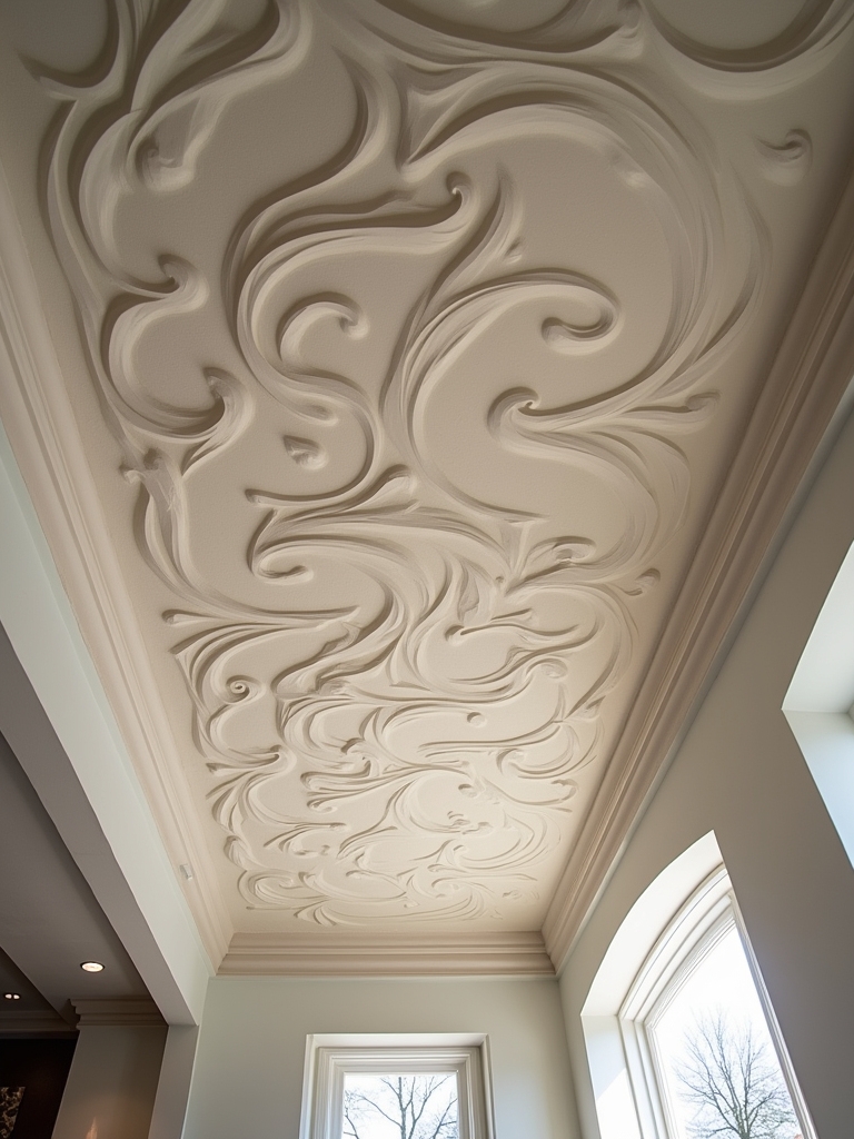 textured ceiling design options