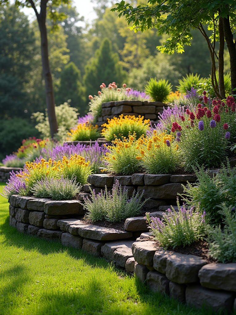 tiered floral design appeal