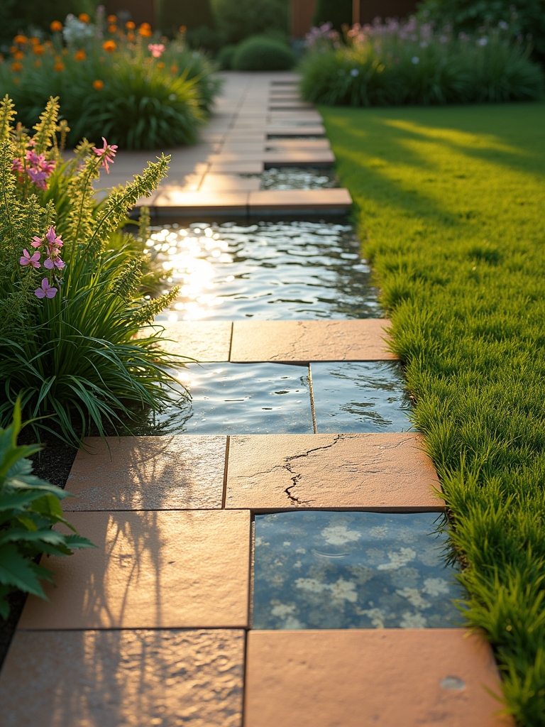 tile techniques for water features