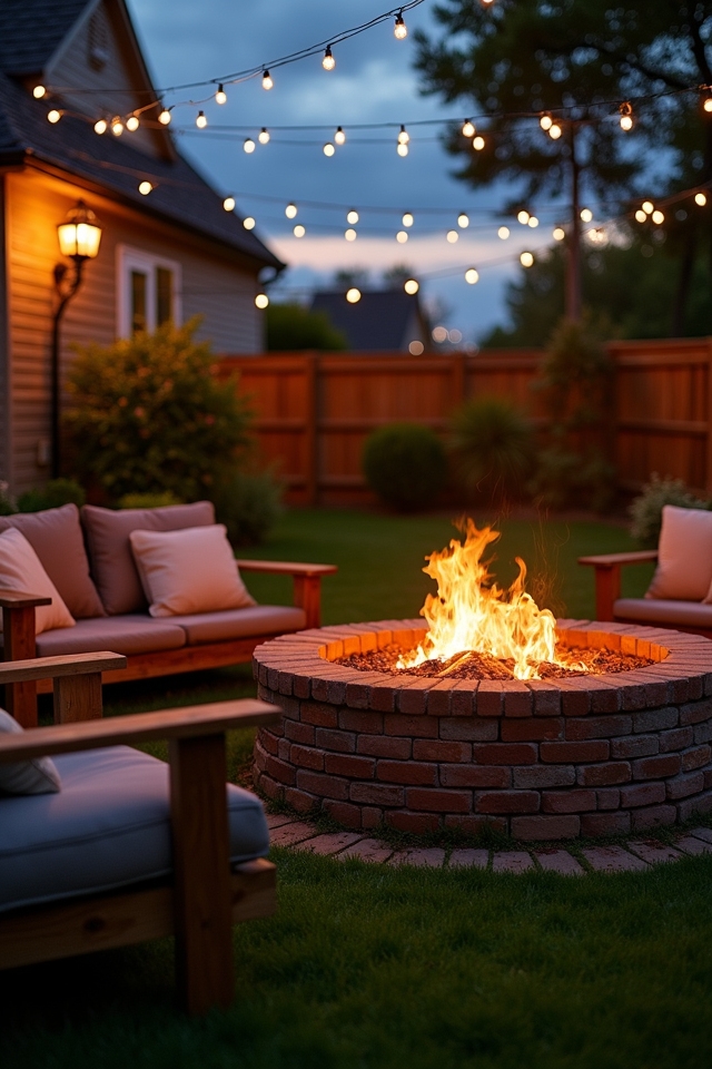 timeless classic brick firepit