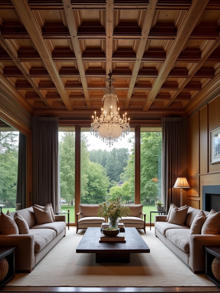 timeless coffered ceiling elegance