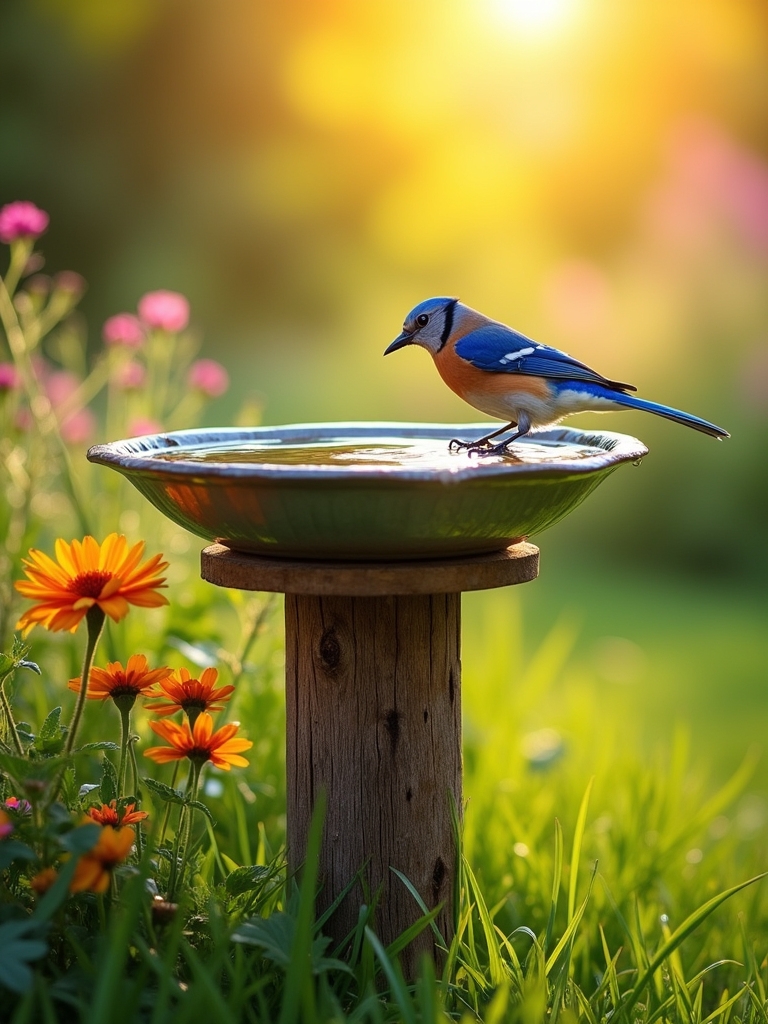 traditional simple bowl bath