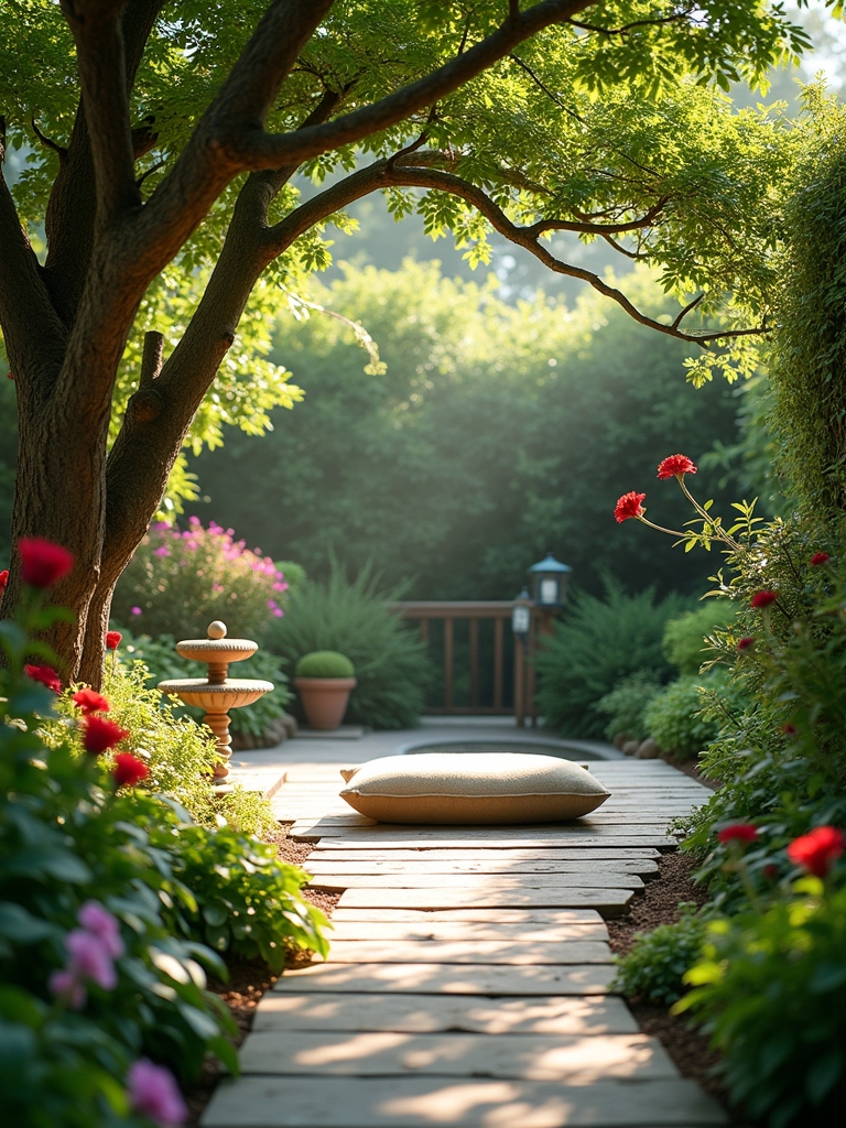 tranquil meditation space design