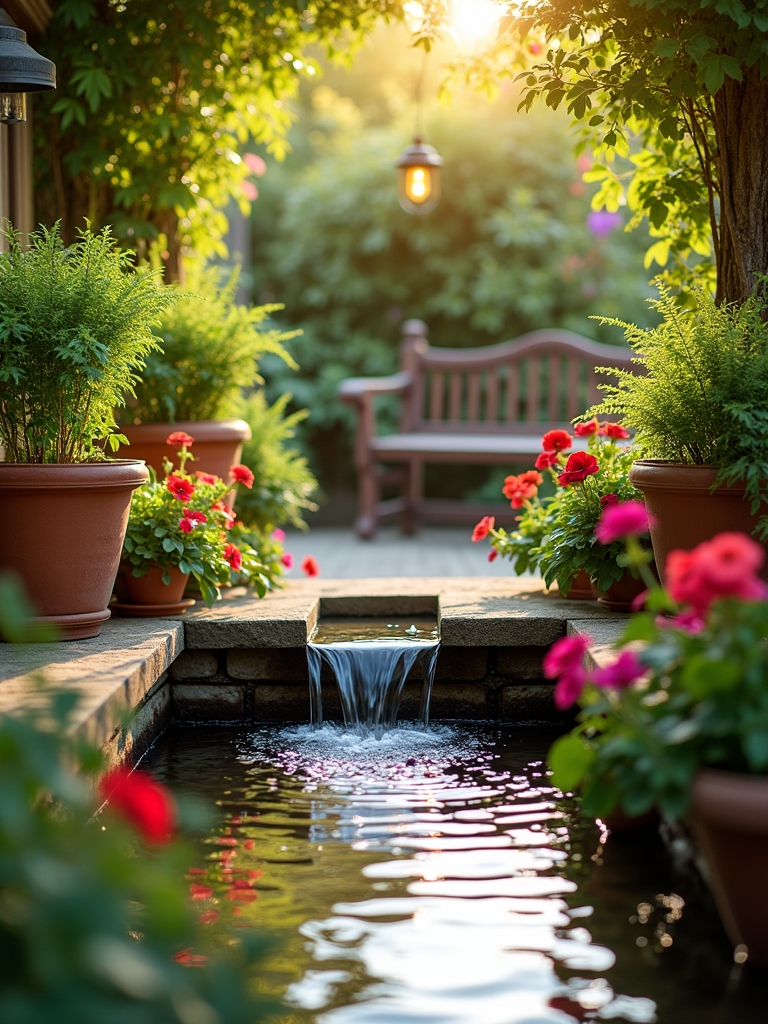 tranquil small patio oasis