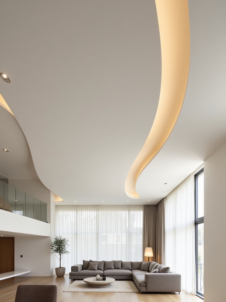 transformative minimalist ceiling elements