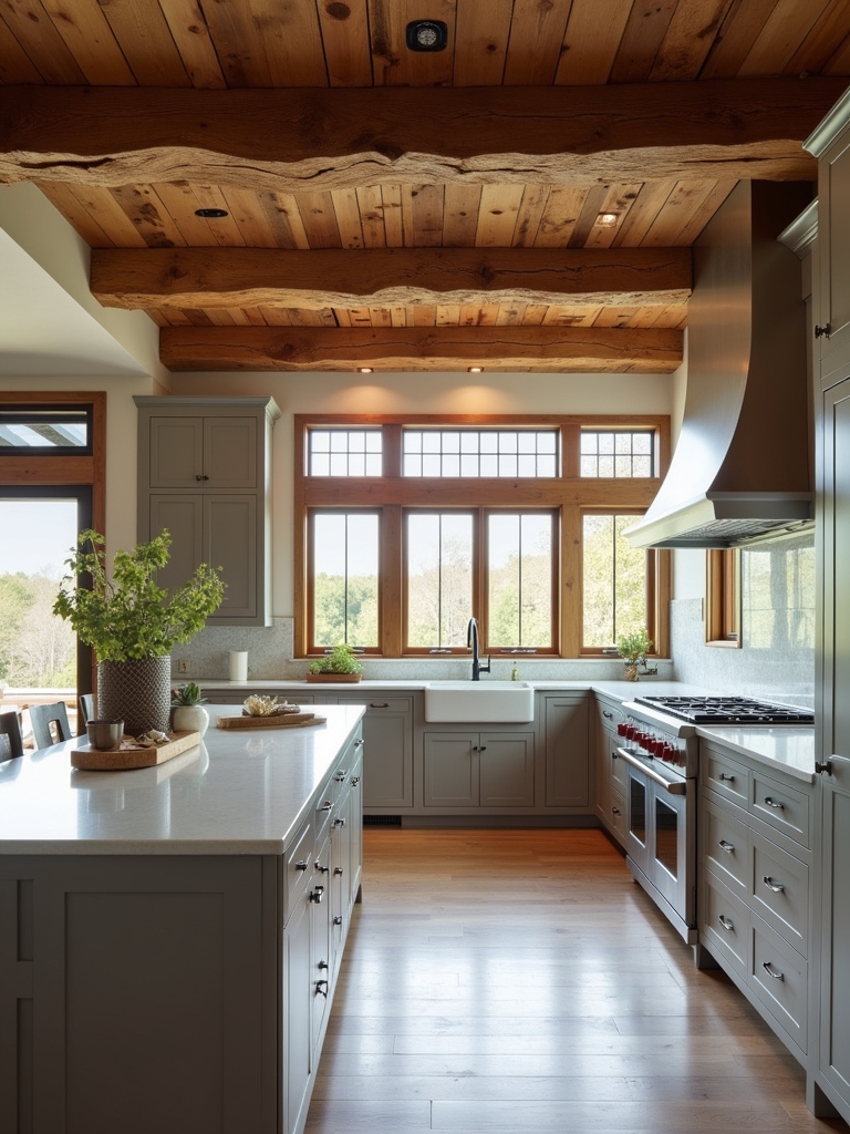 transformative wooden beam accents