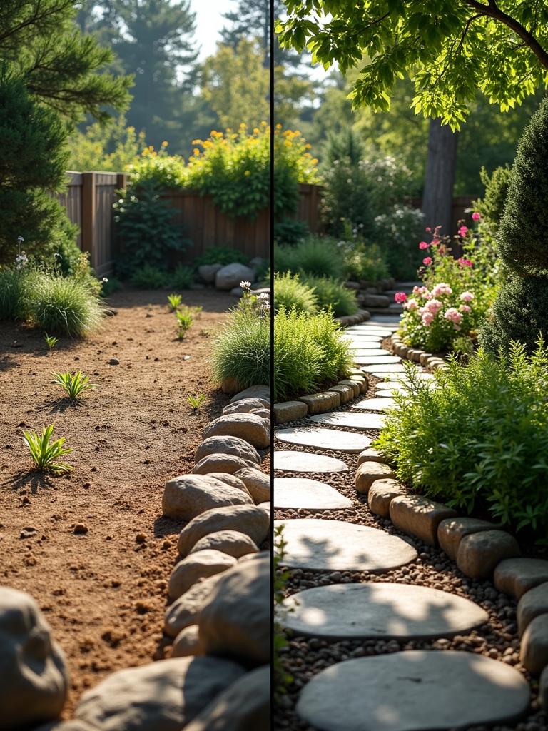 transforming backyard with hardscapes