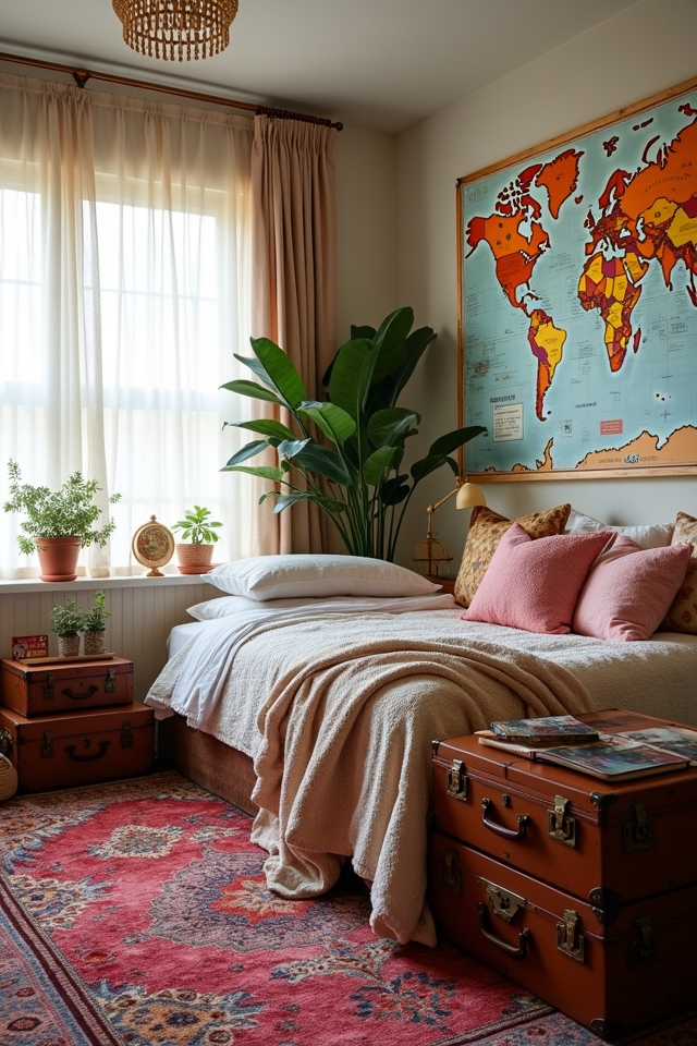travel themed bedroom decor