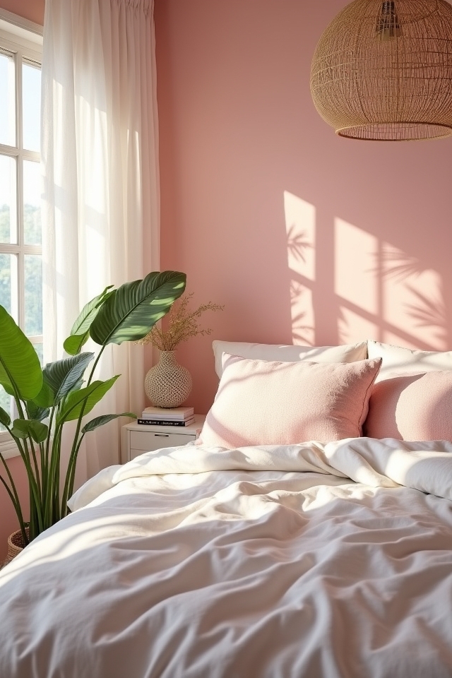 tropical vibrant bedroom decor