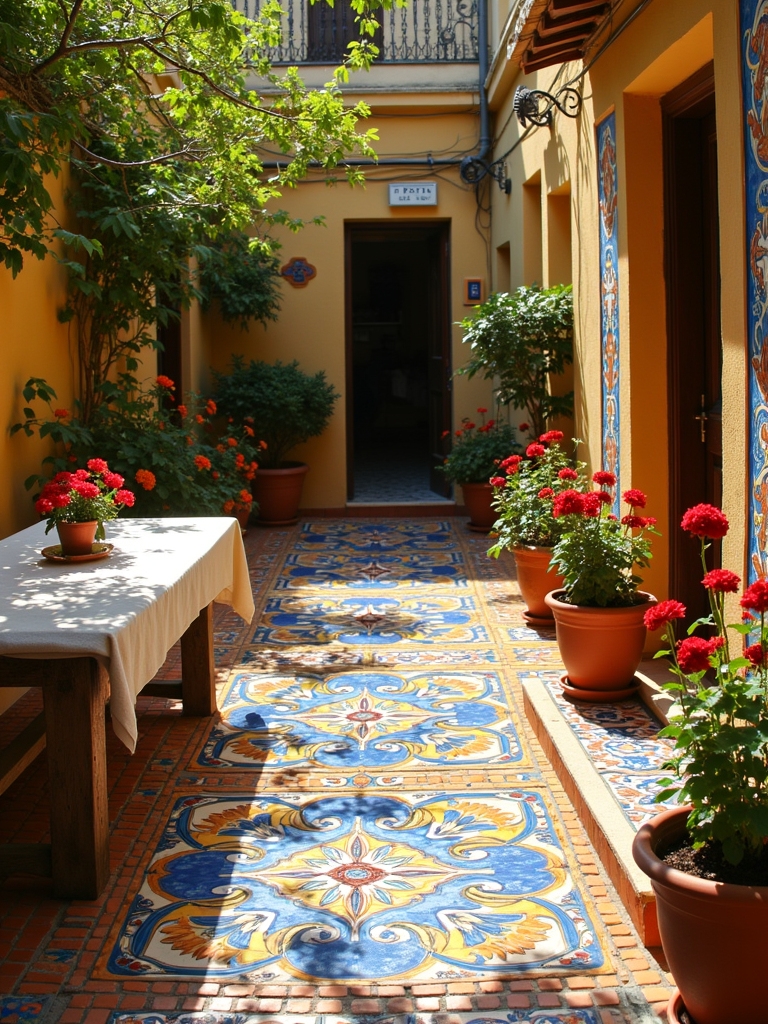 unique hand painted tiles