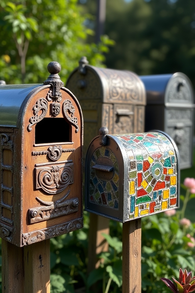 unique mailbox materials and textures