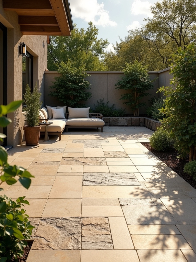 unique patio tile combinations