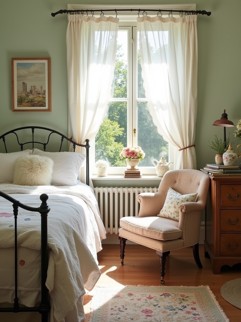 unique vintage bedroom charm