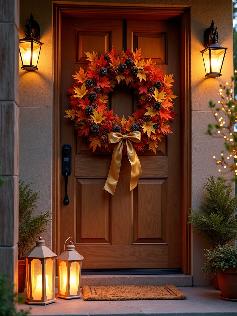 upcycled front door decor