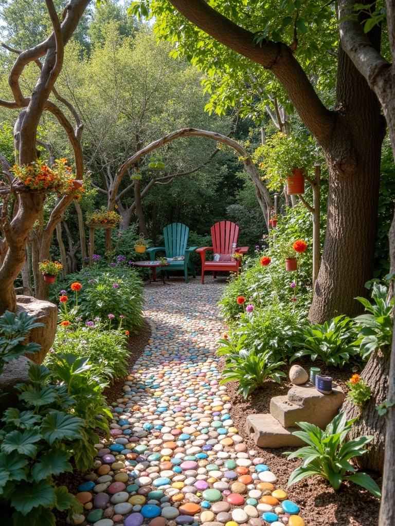 upcycled garden art creativity