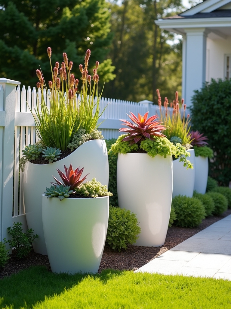 vertical gardening with planters