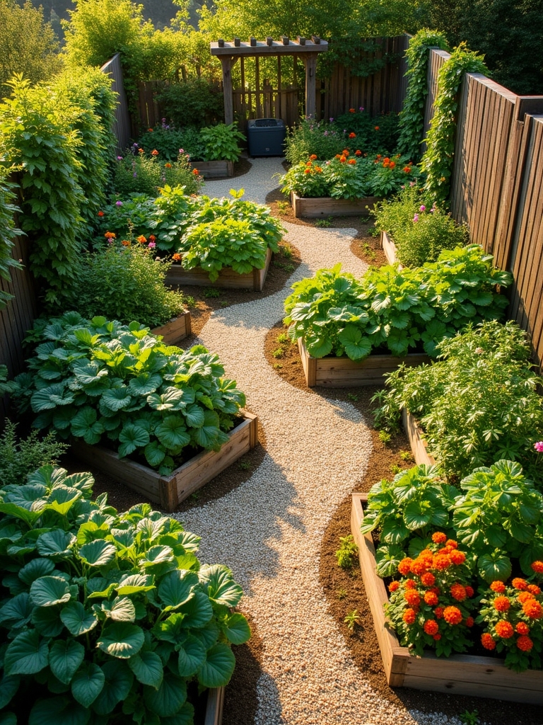vibrant diverse edible garden