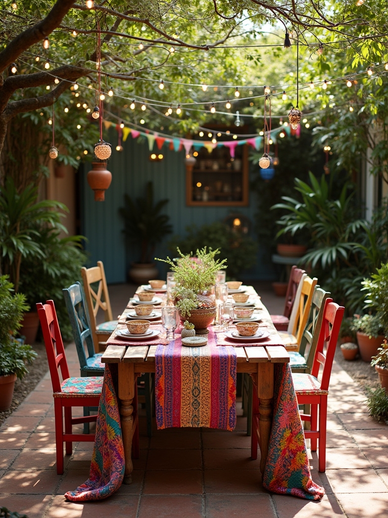 vibrant eclectic cozy dining