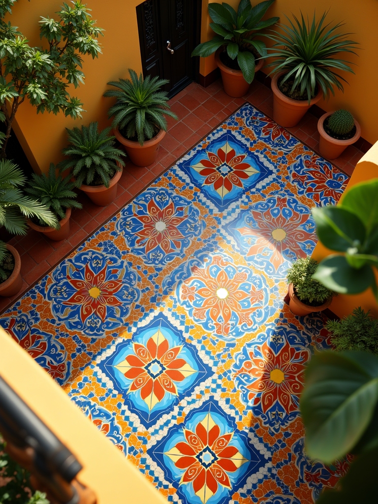vibrant moroccan patio designs