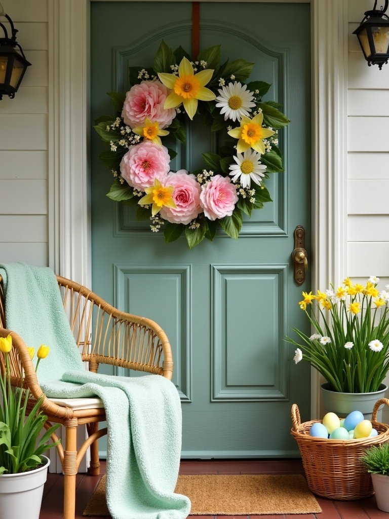 vibrant spring floral wreaths