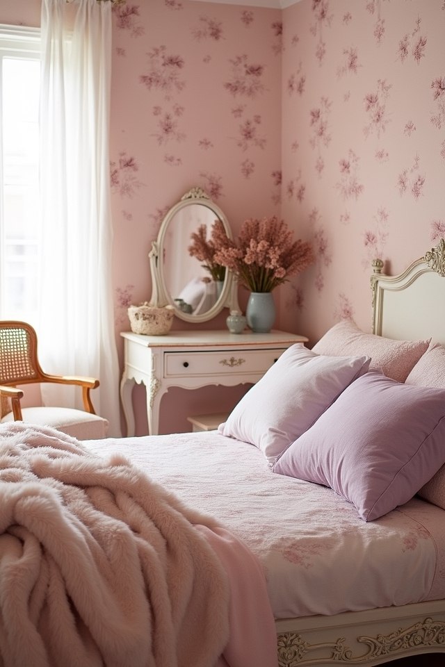 vintage floral bedroom decor