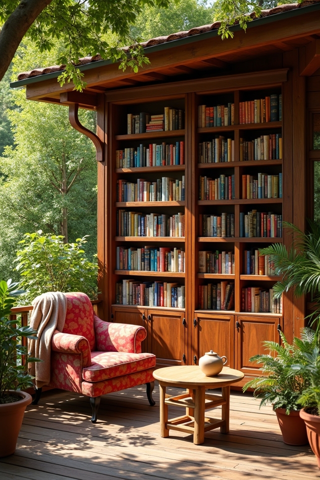 weather resistant bookshelf design