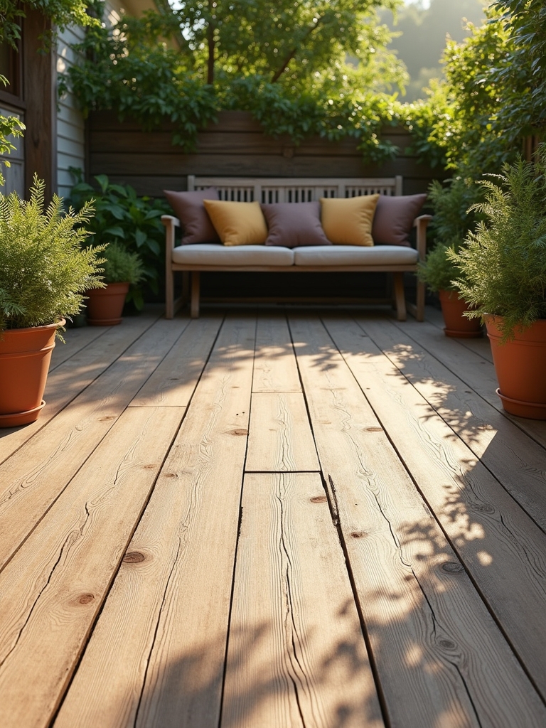 weathered wood look planks