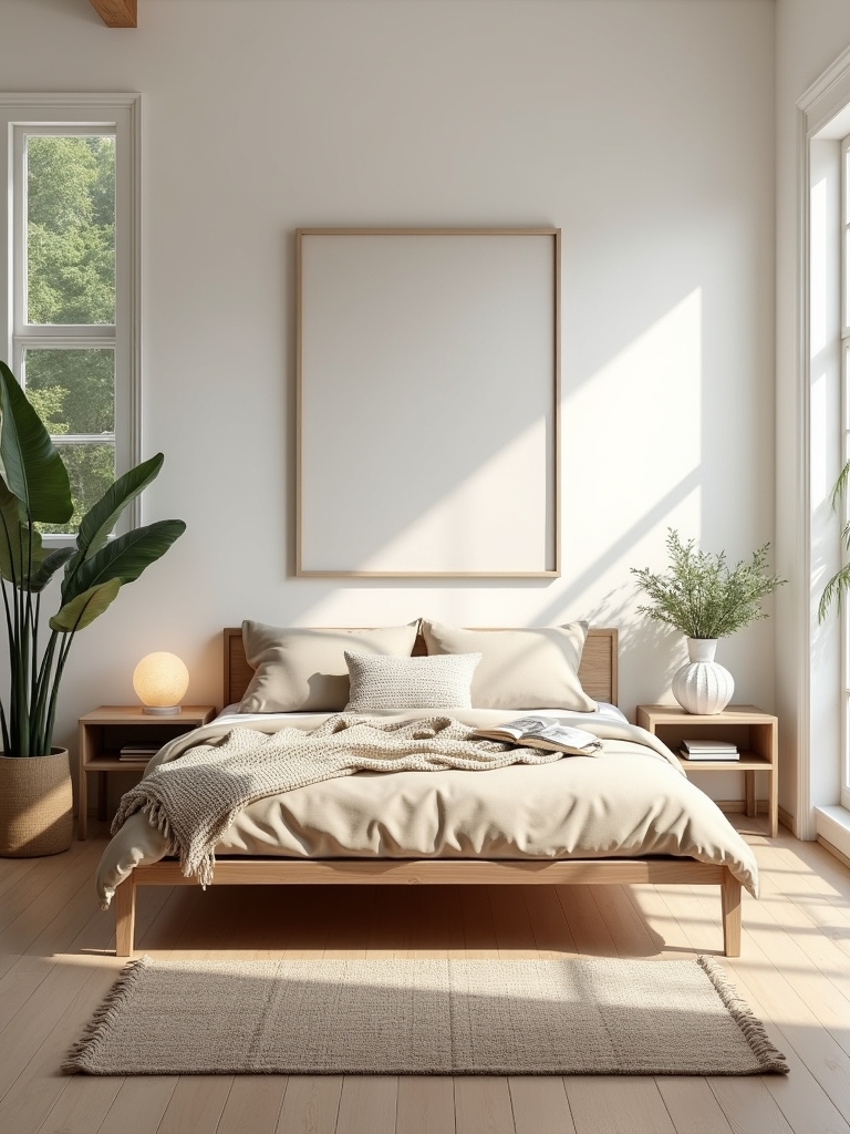 welcoming scandinavian bedroom design
