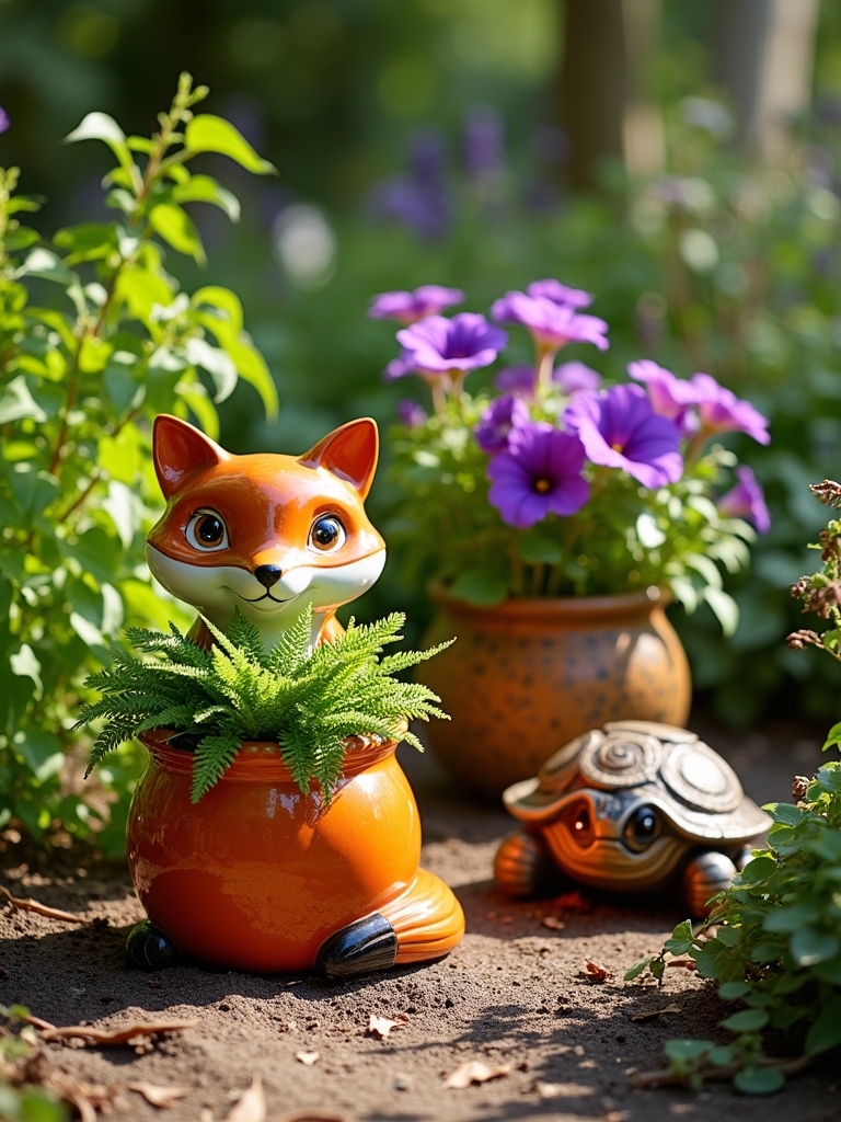 whimsical animal shaped planters