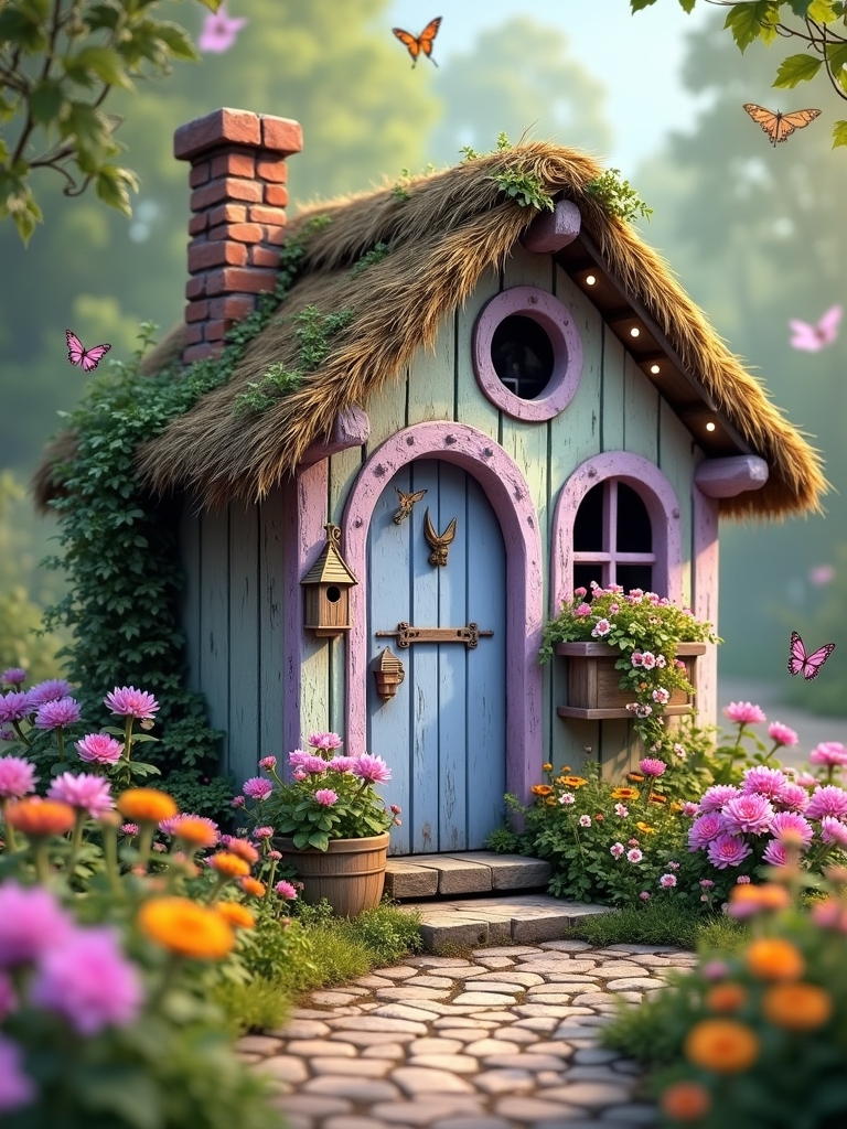 whimsical enchanted garden retreat