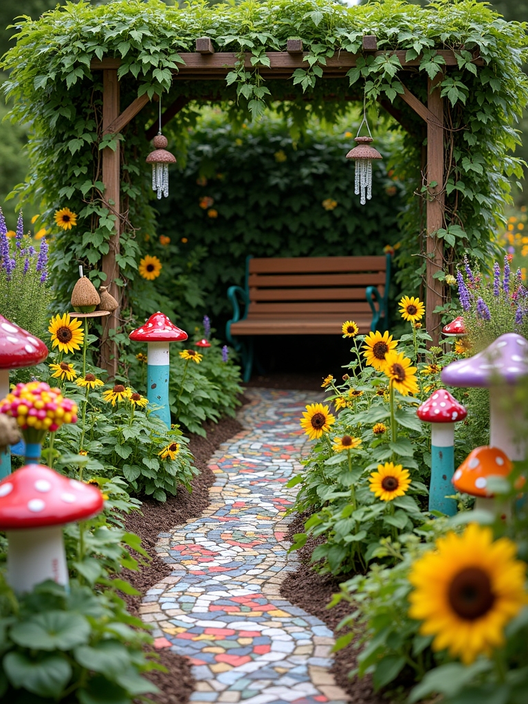 whimsical garden art ideas
