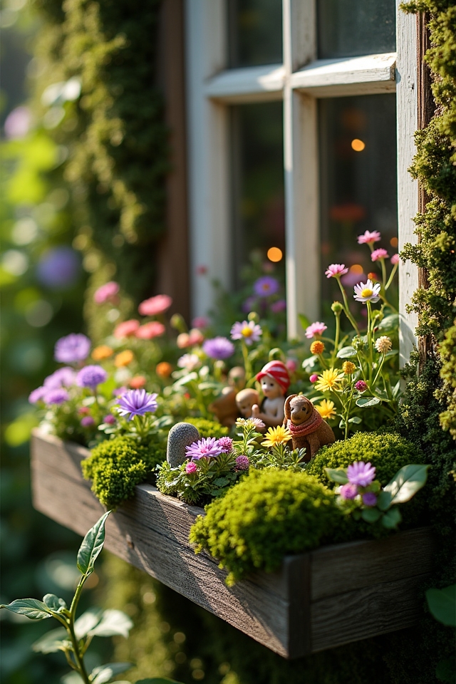whimsical miniature fairy garden
