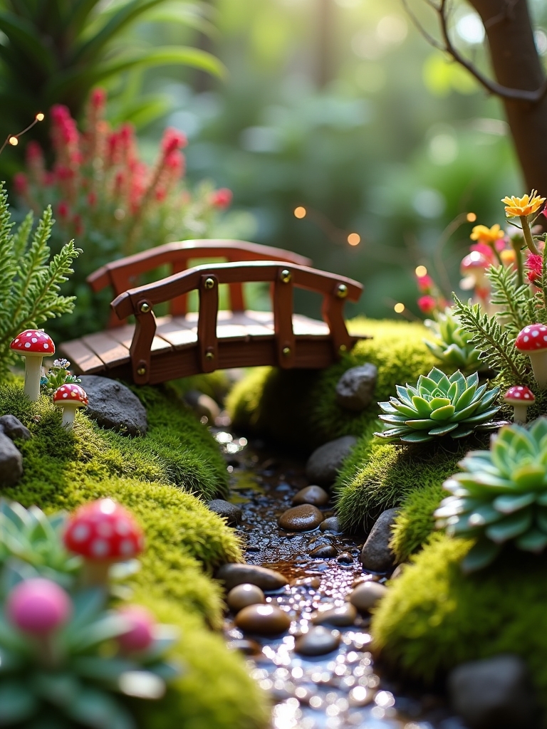 whimsical miniature garden design