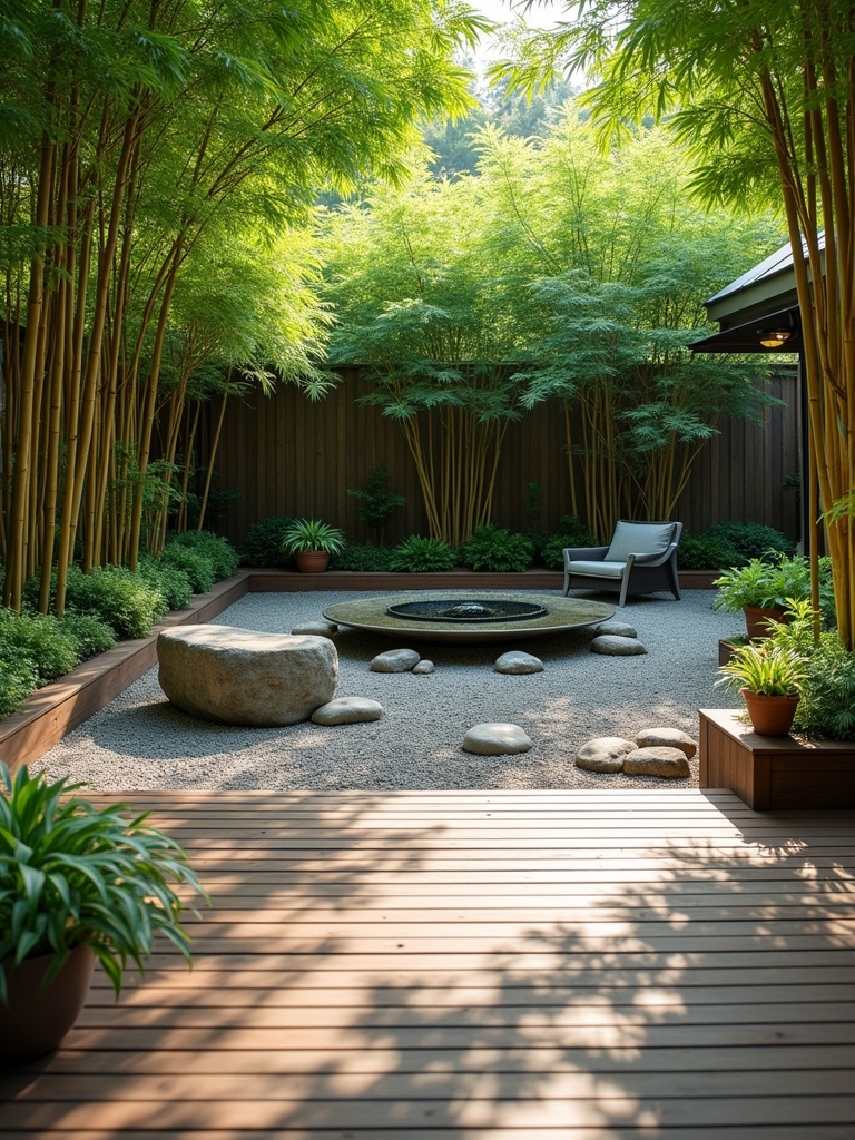 zen garden retreat elements