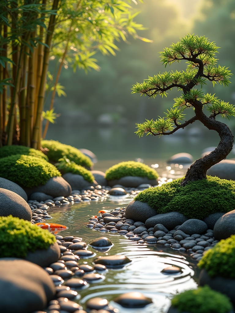 zen rock garden tranquility