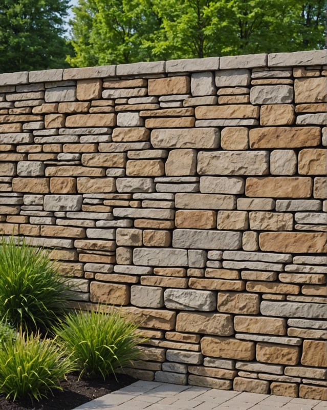 Stone Veneer Wall