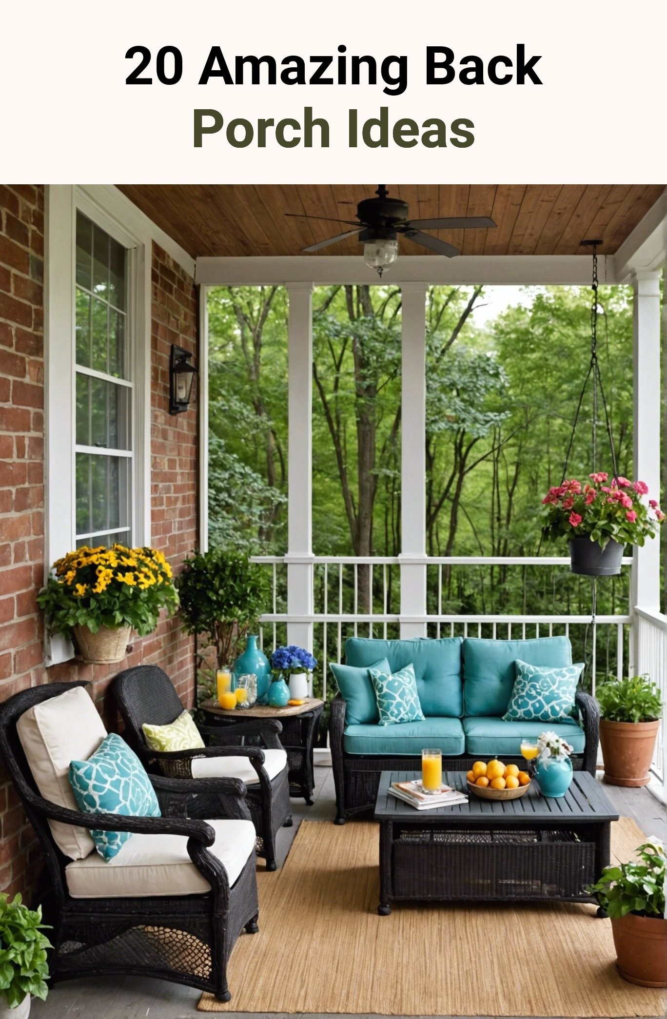 20 Amazing Back Porch Ideas