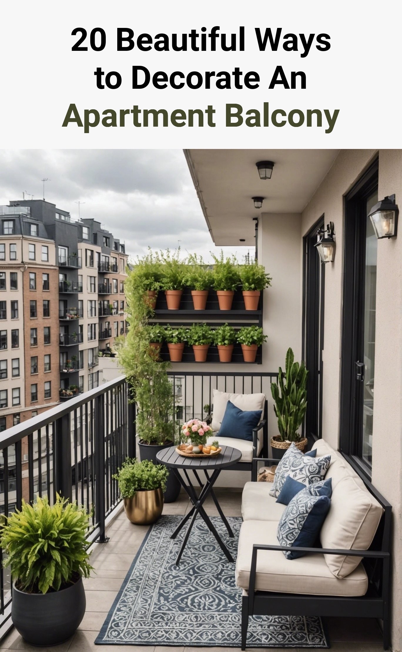 20 Beautiful Ways to Decorate An Apartment Balcony