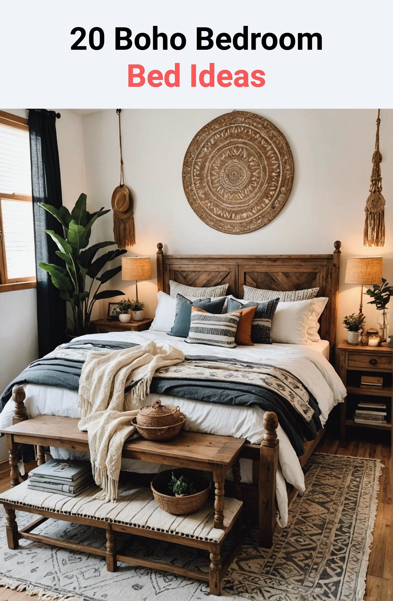 20 Boho Bedroom Bed Ideas