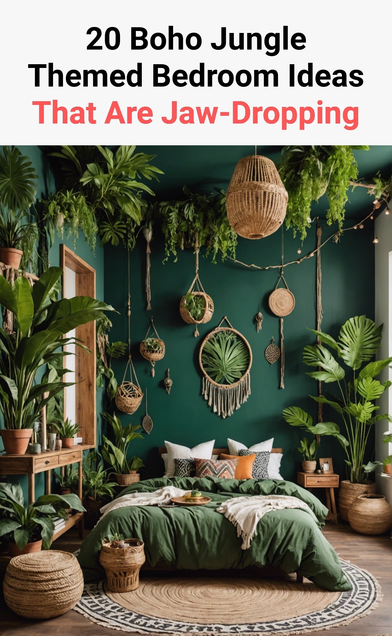 20 Boho Jungle Themed Bedroom Ideas That Are Jaw-Dropping
